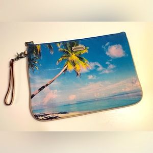 Rebecca Minkoff Large Zip Clutch - Authentic Tropical Palm Tree Print